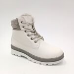 Елегантни дамски боти в БЯЛО (с цип)