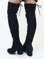 {+ПОДАРЪК} Елегантни дамски чизми в черно (с цип) - Image 3