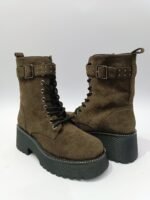 {+ПОДАРЪК} Зимни дамски боти в цвят кафе ( с цип) - Image 4