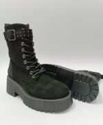 {+ПОДАРЪК} Зимни дамски боти в черно ( с цип) - Image 2