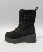 {+ПОДАРЪК} Зимни дамски боти в черно ( с цип) - Image 4