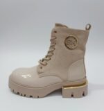 Стилни дамски боти в розово (с цип) - Image 4