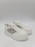 {+ПОДАРЪК} Класически дамски сникърси с олекотено ходило ( в бял цвят) - Image 4