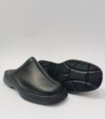 {+ПОДАРЪК} Мъжко сабо ЕСТЕСТВЕНА КОЖА (в черен цвят) - Image 2