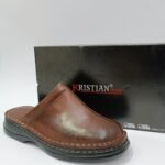 {+ПОДАРЪК} Мъжко сабо ЕСТЕСТВЕНА КОЖА (в кафяв цвят)