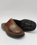 {+ПОДАРЪК} Мъжко сабо ЕСТЕСТВЕНА КОЖА (в кафяв цвят) - Image 4