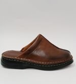 {+ПОДАРЪК} Мъжко сабо ЕСТЕСТВЕНА КОЖА (в кафяв цвят) - Image 2